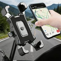 AliExpress NONE 360° Rotation Motorcycle Phone Holder Adjustable Bicycle GPS Navigation Bracket Anti-slip Shockproof Holder For All Smartphones