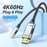 Tyep C to HDMI table 4K@60hz USB C to HDMI Adaper,Compatible with iphone15,iphone16,Huawei,Xiaomi, for Display,Projector,HDTV
