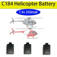 Original RC ERA 7.4V 350mAh LiPo Battery C184 Mini MD500 RC Helicopter Battery