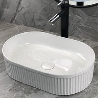 Round Wash Counter Wash Basin Plate Pool Bathroom Basin Modern Creative Art Counter Basin White Ceramic Wash Basin