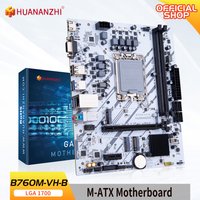 HUANANZHI B760M VH B M-ATX DDR4 Motherboard Support 12 13 14 Gen( Intel LGA 1700 CPU 12100F/12400F/12490F/12600F/12700F/13600F)