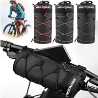 AliExpress NONE Bike Handlebar Bag Waterproof Bicycle Handlebar Roll Bag, Bike Front Pouch, Removable Straps for Road Mountain Cycling Travel