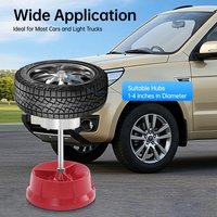 Équilibreur de pneus pour moyeux de 1 à 4 pouces/2,5 à 10 cm, machine d'équilibrage de roues manuelle, outil d'équilibrage de pneus portable pour voitures/camions légers