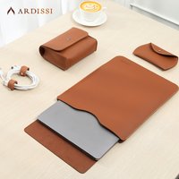 Laptop Sleeve Case Pouch for ( MacBook Mac Book iPad ) Air M1 M2 13 3 14 2 15 6 16 Pro 12 9 11 Inch Cover Bag Set Vegan Leather