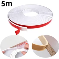 5M U-shaped Edge Banding Self-Adhesive Edge Banding Tape TPE Rubber Wood Board Chair Table Protector Cover Furniture Decoration