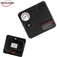 Car Emergency Auto Air Pump DC 12V Tire Inflator Tool Pressure Gauge Cigarette Lighter Connector Compact & Portable High Quality