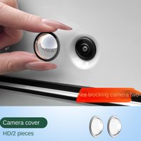 2pcs Car Backup Camera Adhesive Cover Clear Waterproof Adhesive Covers Car Backup Camera Rain Cover For Vehicle Truck RV