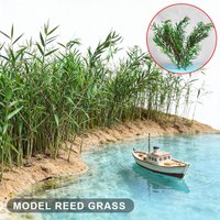 Simulation Long Leaves Reed Grass Cluster Model Grass Vegetation Bush Terrain Materials For Micro Landscape DIY Accessories 1Box