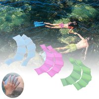 1Pair Unisex Frog Type Silicone Girdles Swimming Hand Fins Flippers Finger Webbed Gloves Paddle Water Sports Accessories