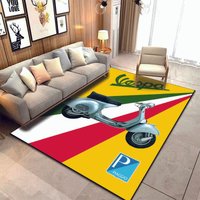 15 Sizes Motorcycle V-Vespa Pattern Rug Bedroom Living Room Bathroom Mat Creative Door Mat Area Rug Carpets for Living Room Home