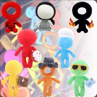 New Alan Becker Gamer Yellow Chef Blue Influencer Green Baker Red Sheriff Second Coming Plush Toy Perfect for Fan Birthday Gifts