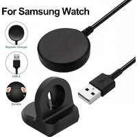 USB Charging Cable For Samsung Galaxy Watch 4 3 44mm 40mm Portable Magnetic Smart Watch Charging Bracket For Galaxy Active 2 1
