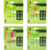 Caiton 1/4Pcs Magnetic Adjustable Golf Tees Scale Height Mother Child Low Friction Guide Tee Driving Range Practice 4 Colors Set