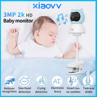 XIAOVV 4MP Baby Monitor WiFi indoor Two-Way Audio Motion Detection Night Vision Security Protection Surveillance Camera