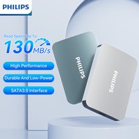 Philips Dual Color External HDD SATA3.0 High Speed Low Consumption Plug And Play Storage For Office Travel