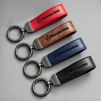 PU Leather Car Keychain Key Ring Chain Holder For Mercedes Benz A B C E Class GLS GLA GLK GLC CLS CLA SLK W203 W204 W205 W212