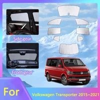 For Volkswagen T6.1 VW Transporter Multivan Caravelle T6 SWB 2015~2021 Full-Coverage Sunshade Windshield Side Window Visor Cover