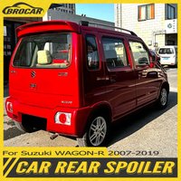 For Suzuki WAGON-R Roof Spoiler 2005--2017 With LED Lights High Quality ABS Plastic Gloss Black Spoiler Trunk Boot Wing Spoiler