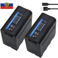 8800mAh For Sony NP-F990 NP-F980 NP-F970 NP-F960 Decoding Battery Camcorder HXR-MC1500C NEX-EA50 HVR-Z7C NX3 4 LED Video Light