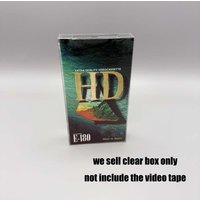 Transparent Display PET plastic cover For VHS tape cassette storage box dust prevention collections box