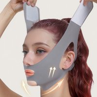 Women's V-Shaped Lifting Mask, Two-Pack, Cat Ear Design——Lifts and Tightens the Jawline, Breathable Sleep and Exercise Mask, Suitable for Relaxation, Watching Tv, Sun Protection——Female Facial Lifting
