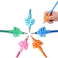 3-12pcs Children Writing Pencil Pen Holder Kids Learning Practise Silicone Pen Aid Grip Posture Correction Device for Students