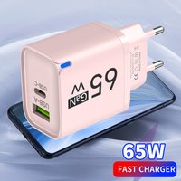 65W USB C PD Fast Charger QC 3.0 Travel Adapter EU US UK Plug for iPhone Samsung Xiaomi Huawei Tablet Wall Phone Quick Charging