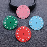 28.5mm diameter calendar dial blue-green luminous dial for NH3series35/8215/2824 watch movement accessories parts