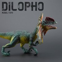 Dilopho Realistic Dilophosaurus Dinosaur Model Hard Rubber Hand Figure Desktop Ornament Collectible For Dinosaur Enthusiasts
