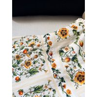 Embroidery Design Women Linen Tank Dress 2026 Summer Ruffles Spliced Square Collar Sleeveless High Waist Holiday Robe