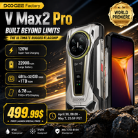 World Premiere DOOGEE V Max 2 Pro 5G Rugged Phone 6.78" FHD+ IPS 120Hz Display 48GB+1TB 22000mAh 200MP 120W Smartphon Android 16