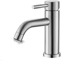 Matte Black Bathroom Basin Faucet Deck Mounted Short Hot and Cold Water Mixer Tap Crane For Vessel Sink image 4