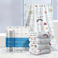 1Pcs Cute Cartoon Disposable Bath Towel for Camping, Gym, Hotel, Travel Essentials