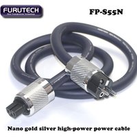 Furutech FP-S55N HiFi Power Cable EU/US Schuko Plug Alpha Nano-Ag-Au 5.6mm² Audiophile Power Cord For Amplifier