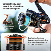 HASIDA Hot Sale Butterfly BFS Spinning Reel Compact Body High Strength Main Frame Long Casting Low Resistance Light Fishing Reel