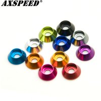 AXSPEED 10Pcs Aluminum M3 Countersunk Head Washer Gasket Cap Screw for RC Model Upgrade Accessories