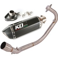 For CFMOTO ST125 Motorcycle Exhaust Escape System Stainless Steel Front Link Pipe Muffler With DB Killer