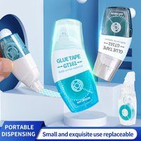 Double Sided Adhesive Tape Roller Glue Tape 6mm*8m with Refill Glue for DIY Journal Stationery