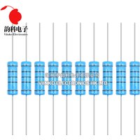 10pcs 5W 1% Metal Film Resistor 0.1R~10M 0.47R 100R 220R 330R 1R 2R 1K 1.5K 2.2K 3.3K 3.9K 4.7K 10K 22K 47K 100K 470K 1M ohm