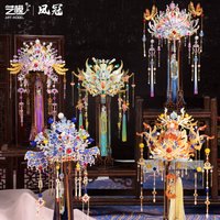 MMZ MODEL Chinese style 3D Metal Puzzle Phoenix Crown Gift for girlfriend, creative gift for car decoration