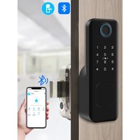 Bluetooth Fingerprint Door Lock Keyless RF IC Card Smart Electronic Digital Lock Home Security with Mechanical Key App Unlock
