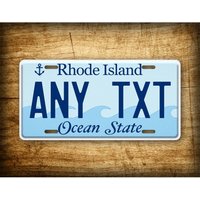 Custom Personalized Rhode Island Ocean State Metal Sign Waterproof Dustproof Home Wall Hanging Decor