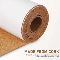 1m Self-Adhesive Cork Roll 2mm Thick Square Cork Pad Photo Wall Sticker