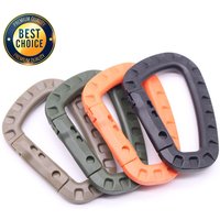 Outdoor Medium Tactical Carabiner ITW Molle Buckle Hook Backpack Molle System D Buckle Sports Camping Climbing Accessories