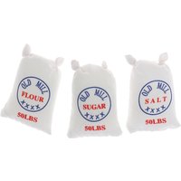 Cute Creative 1:12 Dollhouse Miniature Mini Flour Salt Sugar Cloth Bag kitchen Food Miniature Accessories Kids Toys 26*42mm