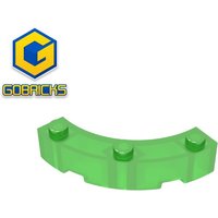 Gobricks Bricks Building Blocks GDS-743 BOW 1/4 4X4X1-4x4 Arc brick 3 bumps compatible with lego 48092 TOYS DIY Educational Tech