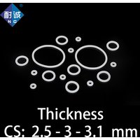 O-Ring Thickness 2.5/3/3.1mm CS Silicone VMQ Sealing High Temperature Resistant Gasket Rubber Ring Complete in Specifications