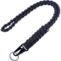 AliExpress Parachute Cord DIY Braided Belt Black Steel Buckle Mobile Phone Lanyard for Camping Bike Riding Field Outdoor Survival Keychain