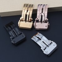Stainless Steel Deployment Watch Clasp 18/20/22/24mm Silver Black Rose Gold for Hublot Big Bang Metal Folding Buckle Accessory