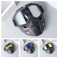 AliExpress NONE Wind Sand Resistant Outdoor Full Face Mask, Anti-Glare Ski Goggles, Dirt Bike ATV Face Cover, MTB Road Cycling Sun Visor